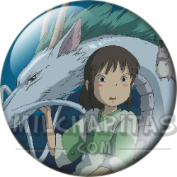 Chapa de Studio Ghibli: Chihiro y Haku dragón