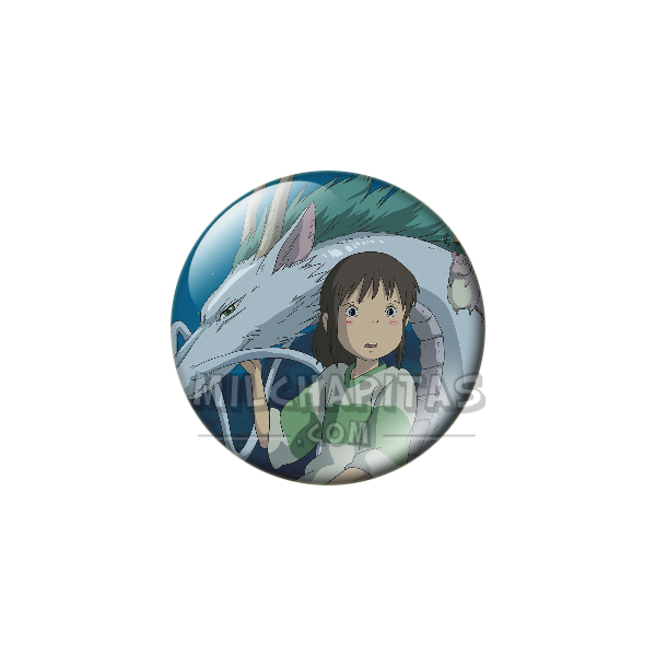 Chapa de Studio Ghibli: Chihiro y Haku dragón