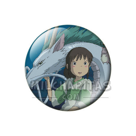 Chapa de Studio Ghibli: Chihiro y Haku dragón