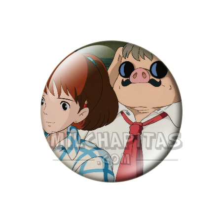 Chapa de Studio Ghibli: Fio y Porco Rosso