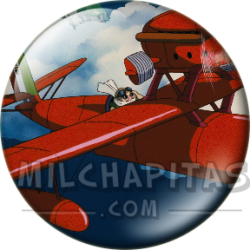Chapa de Studio Ghibli: Hidroavión de Porco Rosso