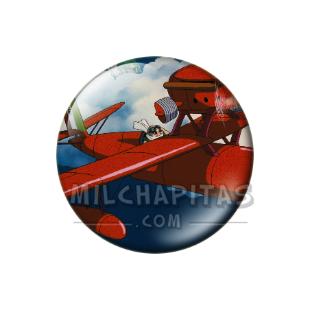 Chapa de Studio Ghibli: Hidroavión de Porco Rosso