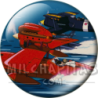Chapa de Studio Ghibli: Hidroavión rojo en carrera
