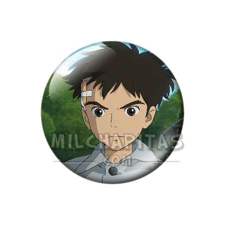 Chapa de Studio Ghibli: Mahito (El chico y la garza)