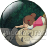 Chapa de Studio Ghibli: Mei durmiendo sobre Totoro