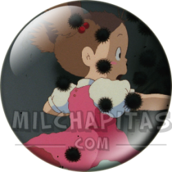 Chapa de Studio Ghibli: Mei y los carboncillos
