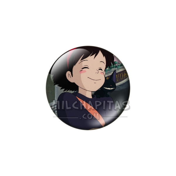 Chapa de Studio Ghibli: Nicky (Kiki) sonriendo