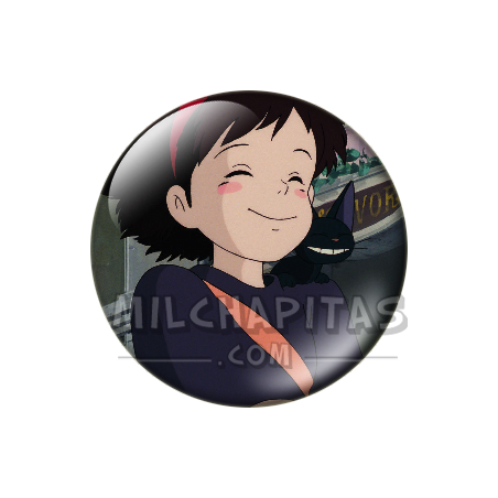 Chapa de Studio Ghibli: Nicky (Kiki) sonriendo