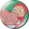 Chapa de Studio Ghibli: Ponyo comiendo jamón