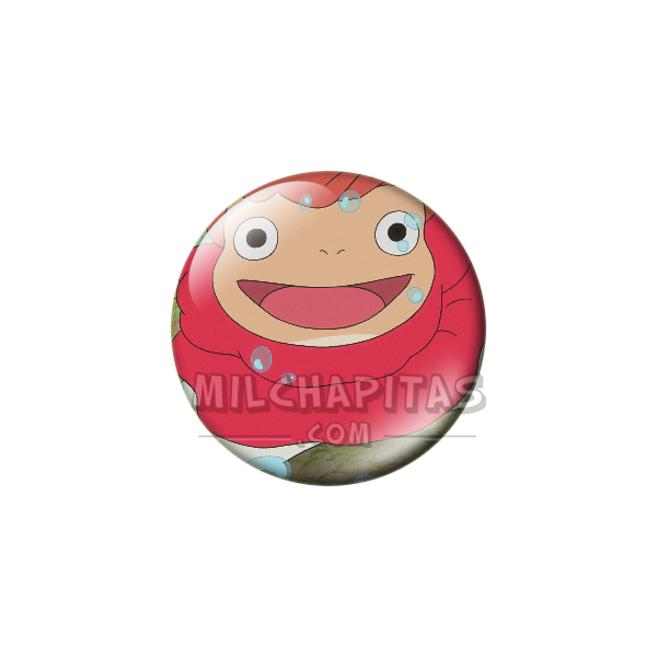 Chapa de Studio Ghibli: Ponyo sonriendo