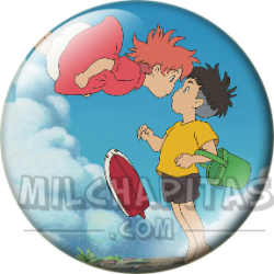 Chapa de Studio Ghibli: Ponyo y Sosuke