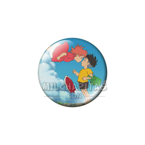 Chapa de Studio Ghibli: Ponyo y Sosuke
