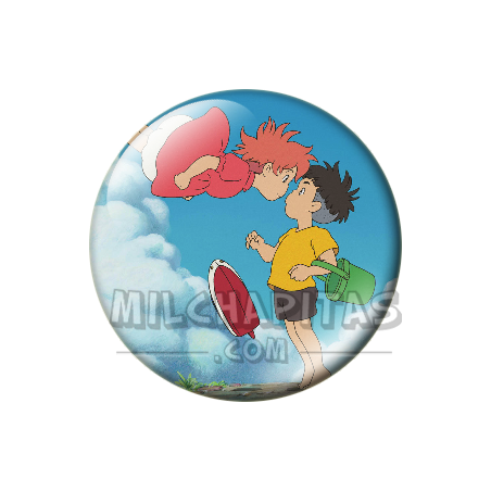 Chapa de Studio Ghibli: Ponyo y Sosuke