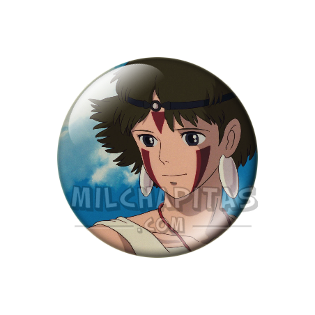 Chapa de Studio Ghibli: San (Princesa Mononoke)