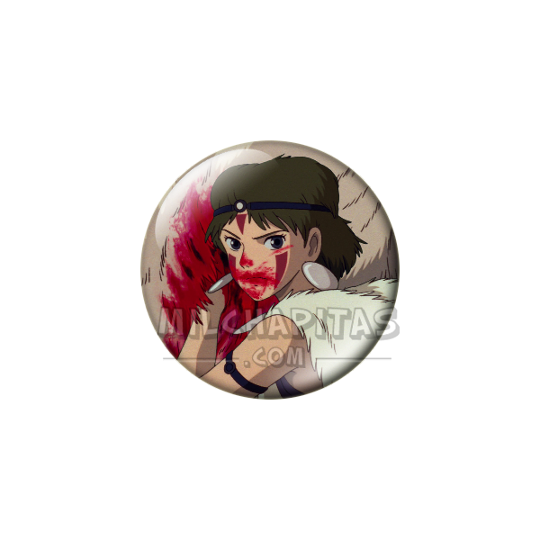 Chapa de Studio Ghibli: San, la princesa Mononoke