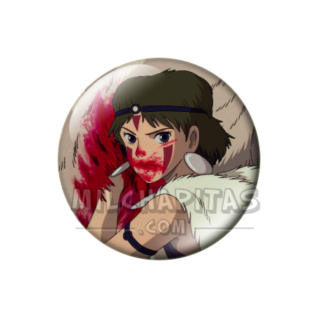 Chapa de Studio Ghibli: San, la princesa Mononoke