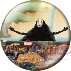 Chapa de Studio Ghibli: Sin Cara (Kaonashi) comiendo