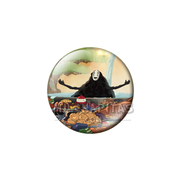 Chapa de Studio Ghibli: Sin Cara (Kaonashi) comiendo