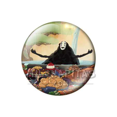 Chapa de Studio Ghibli: Sin Cara (Kaonashi) comiendo