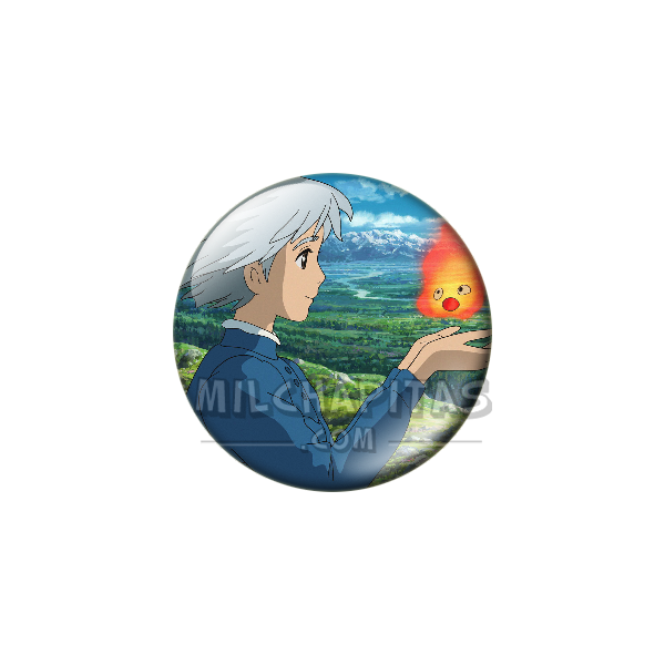 Chapa de Studio Ghibli: Sophie con Calcifer
