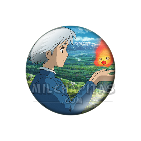 Chapa de Studio Ghibli: Sophie con Calcifer