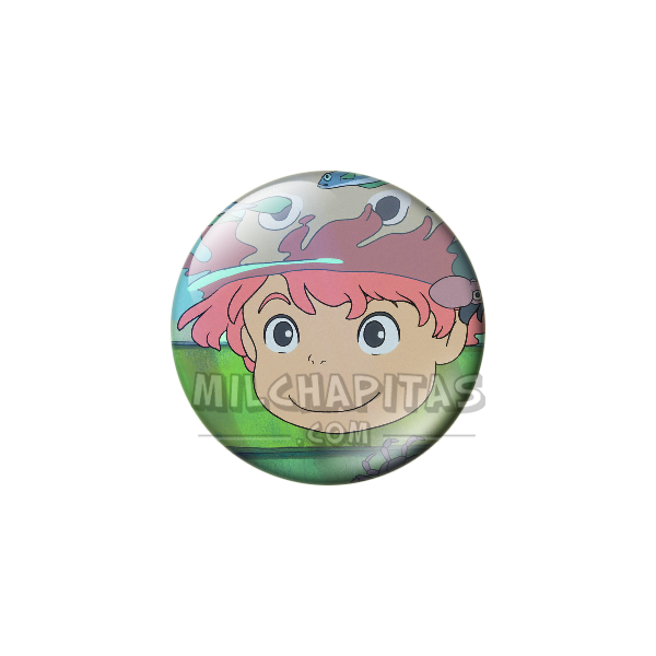 Chapa de Studio Ghibli: Ponyo bajo el agua