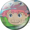 Chapa de Studio Ghibli: Ponyo bajo el agua