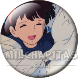 Chapa de Studio Ghibli: Sheeta con las palomas
