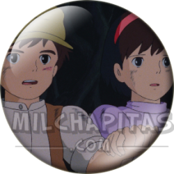 Chapa de Studio Ghibli: Pazu y Sheeta