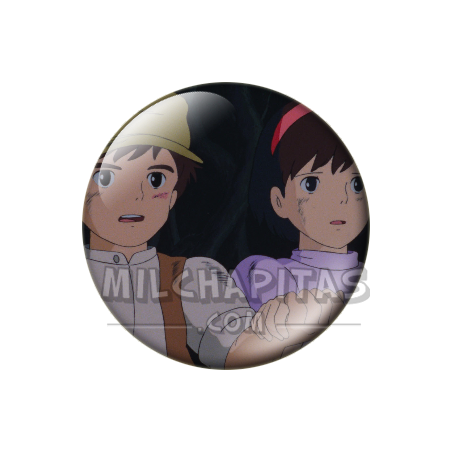 Chapa de Studio Ghibli: Pazu y Sheeta