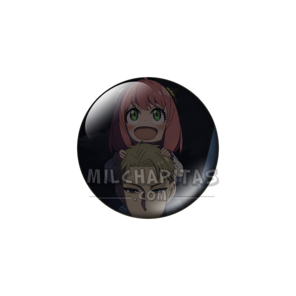 Chapa de Spy x Family: Anya Forger (A Hombros de Loid)