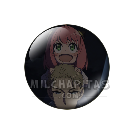 Chapa de Spy x Family: Anya Forger (A Hombros de Loid)