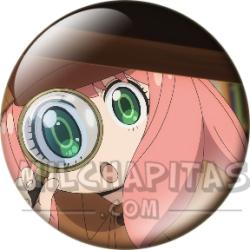 Chapa de Spy x Family: Anya Forger (Detective con Lupa)