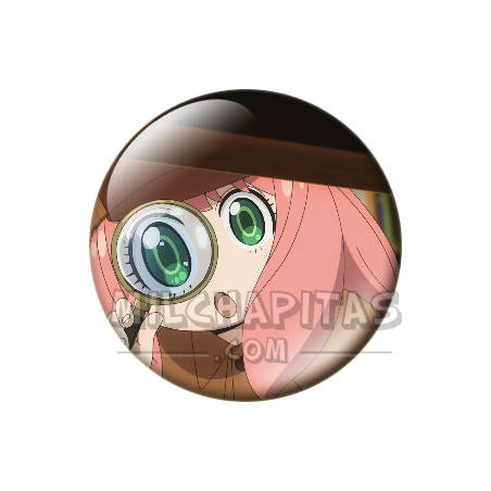 Chapa de Spy x Family: Anya Forger (Detective con Lupa)