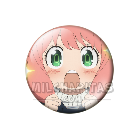 Chapa de Spy x Family: Anya Forger (Emocionada)