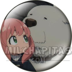 Chapa de Spy x Family: Anya Forger (Escondida tras Bond)