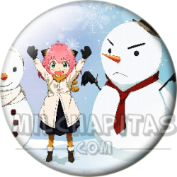Chapa de Spy x Family: Anya Forger (Muñecos de Nieve)