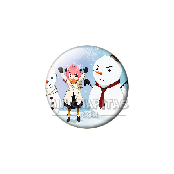 Chapa de Spy x Family: Anya Forger (Muñecos de Nieve)
