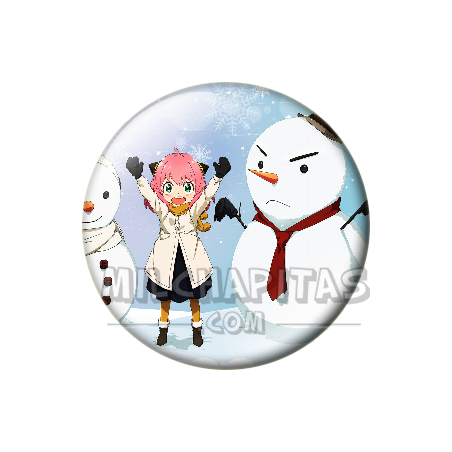 Chapa de Spy x Family: Anya Forger (Muñecos de Nieve)