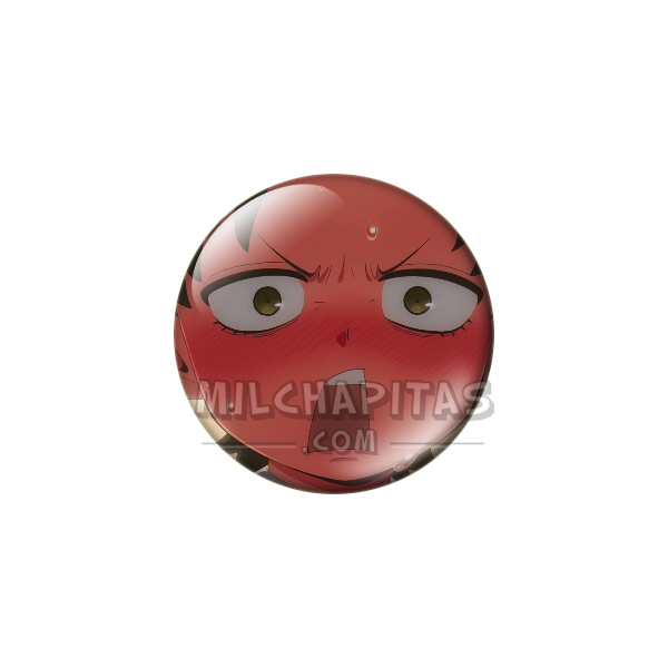 Chapa de Spy x Family: Damian Desmond (Rojo de Rabia)