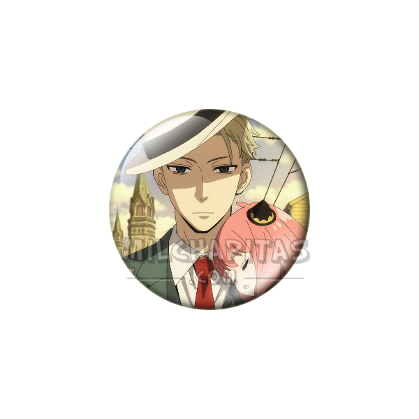 Chapa de Spy x Family: Loid Forger (Con Anya Dormida)