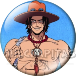 Chapa de One Piece: Portgas D. Ace