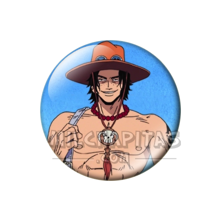 Chapa de One Piece: Portgas D. Ace