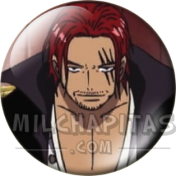 Chapa de One Piece: Shanks el Pelirrojo