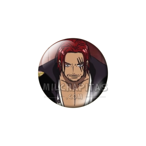 Chapa de One Piece: Shanks el Pelirrojo