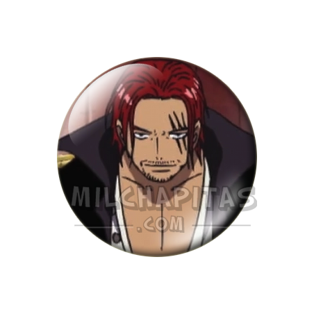 Chapa de One Piece: Shanks el Pelirrojo