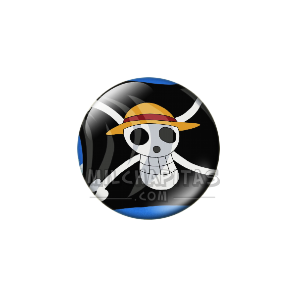Chapa de One Piece: Bandera de los Sombrero de Paja