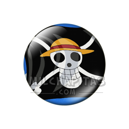 Chapa de One Piece: Bandera de los Sombrero de Paja