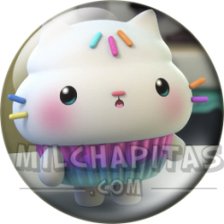 Chapa de La casa de muñecas de Gabby: Cakey Cat