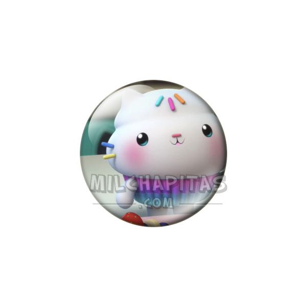 Chapa de La casa de muñecas de Gabby: Cakey Cat (Cocinando)